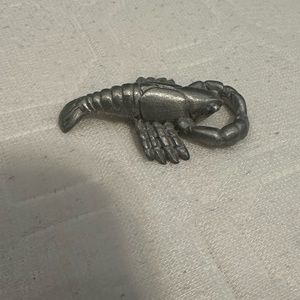 Metal lobster statue